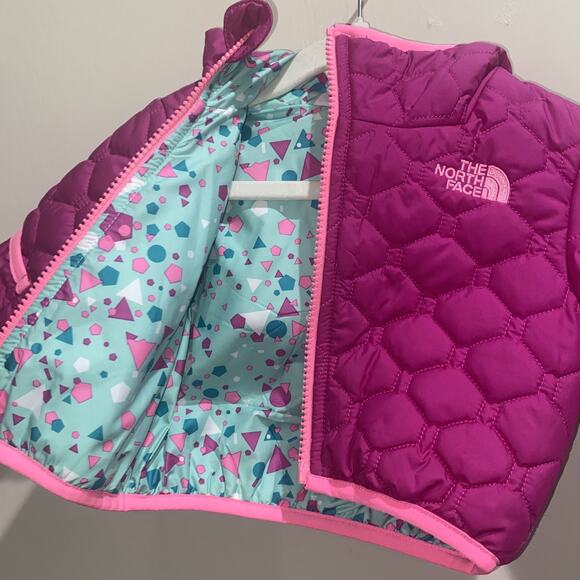 THE NORTH FACE 0-3 Months Reversible Perrito Insulated Jacket Winter Water Repel - Picture 8 of 8